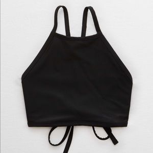 Aerie high neck bikini top